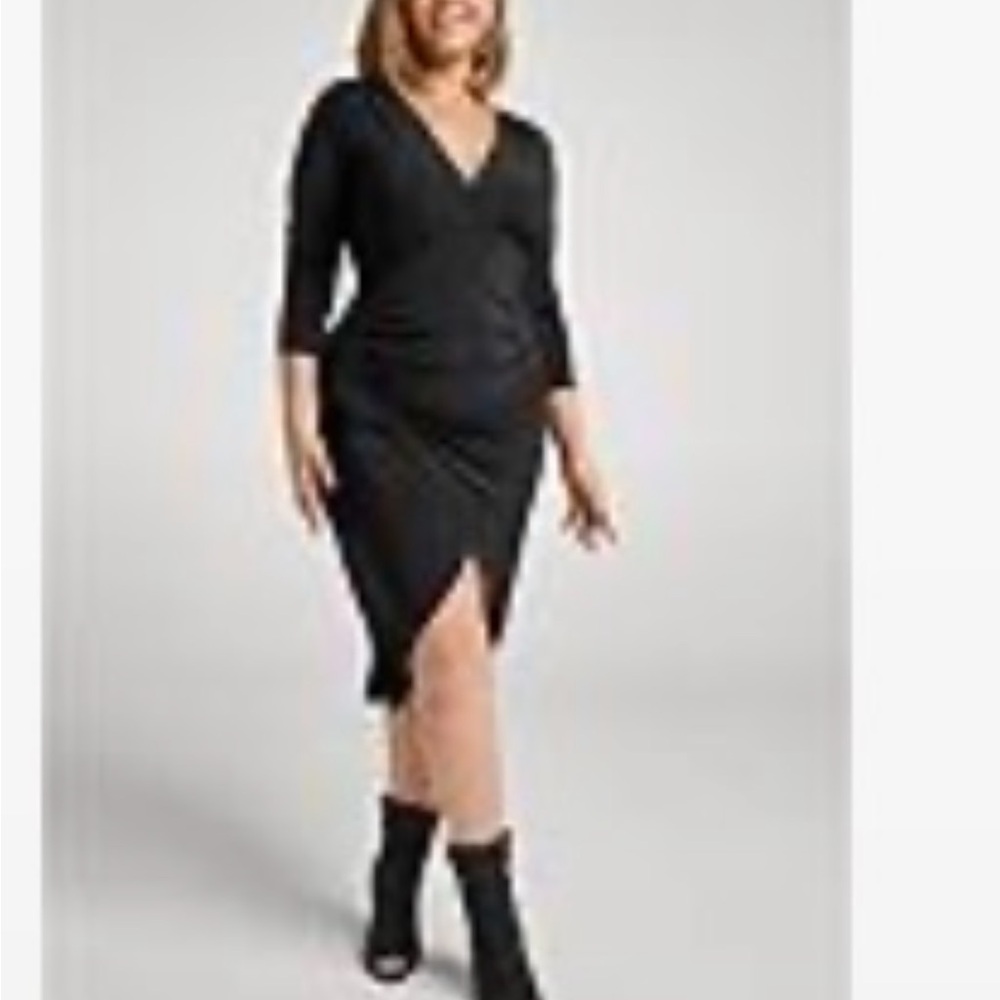 VENUS Black Bodycon Dress